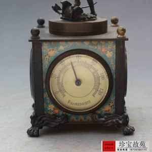 앤틱 빈티지 시계 골동품 공예품 골동품 시계가구 일용 기계시계걸이-520210
