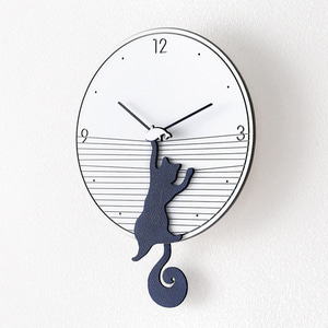 고양이 벽시계정음 시계 가정용 거실로 심플하고 모던한 꼬리흔들기 아이덴티티-519541