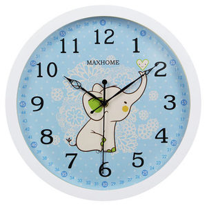 캐릭터 동물 벽시계조교 학습용 캐릭터 귀여운 코끼리 아이디어 시계-519883