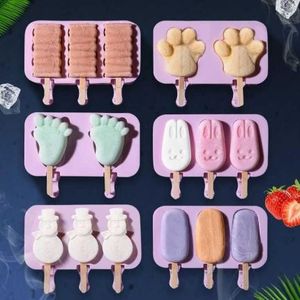 아이스크림 만들기 메이커 설편 틀에 얼음 막대 아이스크림 아이스크림-525514