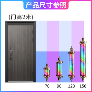 바버샵 싸인볼 회전간판 미발전등방수 LED이발소 에너지절약 빈티지 벽발랑로마 하이엔드-541049