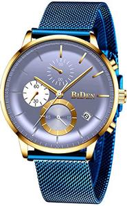 남성 시계 Chronograph Stainless Steel 방수 Date 아날로그 Quartz Business Fashion Wrist Watches for 남성 시계  미국출고 -538126