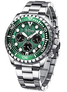 남성 시계 Chronograph Stainless Steel 방수 Date 아날로그 Quartz Watch Business Wrist Watches for 남성 시계  미국출고 -538137