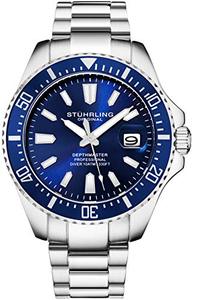 Stuhrling Original Watches for 남성 시계  Pro Diver Watch  Sports Watch for 남성 시계 with Screw Down Crown for 330 Ft-538 미국출고 -538127