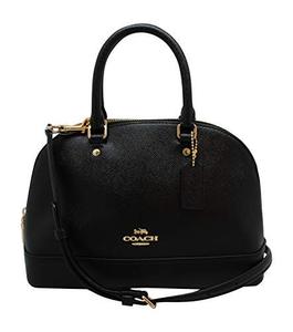 여자코치가방 백 Coach Womens Mini Sierra Satchel Handbag, Crossgrain Leather, Detachable 크로스바디 가방 스트랩 미국출고-560273