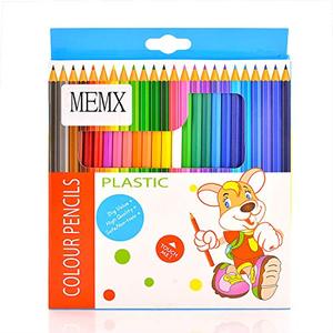 MEMX 색연필 세트, Presharpened-성인 및 어린 이용 색연필-골판지 케이스가있는 아티스트 용 색연필-성인용 색칠 공부 용 색연필, 24 색 미국출고 -564193