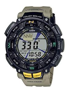 카시오 손목시계 Mens Quartz Sport Watch with Resin Strap, Khaki, 27 (모델 - PRG-240-5CR) 미국출고 -564599