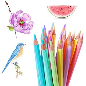 Marco 24 색 색연필 Art Pencils Drawing Pencils Professional Arts and Crafts Set Vivid Colors Pastel Pencils 미국출고 -564220