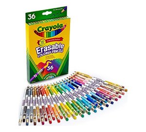 크레욜라 Erasable 색연필, 36 색, Art Tools, Ages 4, 5, 6, 7 미국출고 -564302