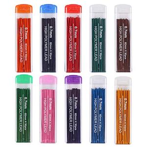 Gydandir 10 Color Set 300 Pieces Color Lead Refills 색연필 납, 0.7 mm HB 미국출고 -564252