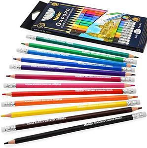 Helix Oxford Erasable Coloring Pencils-모듬 색상-12 개들이 팩 미국출고 -564250