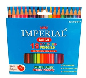 Imperial Mini 18 색연필 (6 개입) 미국출고 -564291