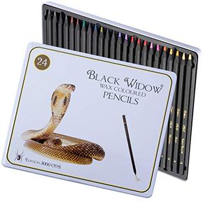 블랙 위도우 색연필-유니크 한 어른 컬러링 펜슬-우리만의 비비드 컬러로 다른 브랜드를 능가 할 컬러 펜슬 세트-From Black Widow Pencils 미국출고 -564231