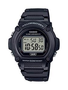 스트랩이있는 카시오 손목시계 Quartz Fitness Watch, 블랙, 25.5 (모델 - W-219H-1AVCF) 미국출고 -564405