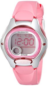 카시오 손목시계 여성용 LW200-4BV 핑크 레진 디지털 시계 미국출고 -564422
