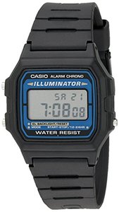 카시오 손목시계 Mens Illuminator Quartz Watch with Resin Strap, Black, 18 (Model - EAW-F-105W-1A) 미국출고 -564477