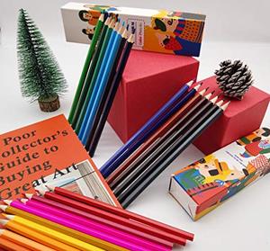 선물 색상 상자, 24 팩, 샤프너 포함 색연필 세트 미국출고 -564356
