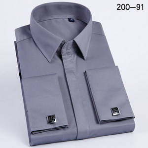 커프링크스 커프스프렌치셔츠 슬림 긴팔 신랑웨딩소매 남성소매 셔츠 비즈니스-572985