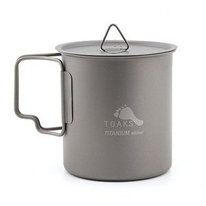 TOAKS 티타늄 캠핑컵 450ml CUP450 with Lid 579206 미국출고 캠핑컵