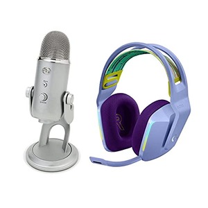 Blue Microphones Yeti USB 콘덴서 마이크(실버) Logitech G733 LIGHTSPEED 무선 RGB 578412 미국출고 마이크