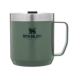 Stanley Legendary Camp 머그 12oz 드링크 스루 뚜껑이 있는 스테인리스 스틸 진공 단열 커피 머그 579210 미국출고 캠핑컵