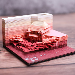 포스트잇 3D 입체메모지 스티커 메모 580973 건축 모델 종이 조각