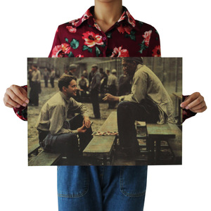 빈티지 레트로 영화 포스터 쇼생크탈출문예장식 그림 581421 인테리어포스터