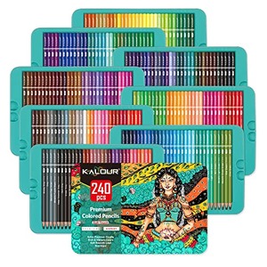 전문 240색 세트 생생한 색상 아티스트 소프트 코어 스케치 600113 미국 색연필