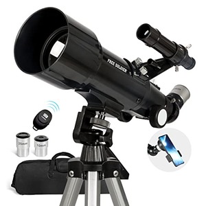 70mm 조리개 400mm 초점거리 휴대 초보자 무선 원격 휴대 가방 삼각대 블랙 603571 미국 천체 망원경 천문 별자리