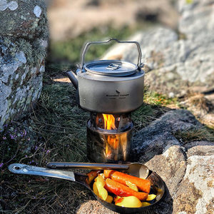 캠핑 주전자 티타늄컵 커피포트 야외 캠핑 찻주전자 거품-605818