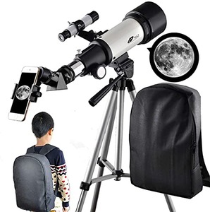 70mm 조리개 400mm AZ 마운트 및 초보자 굴절기 휴대 여행 및 달보기 603506 미국 천체 망원경 천문 별자리