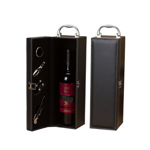 와인 포장 박스 더블 지퍼 일반 와인 포장 박스 와인 가죽 케이스-602809