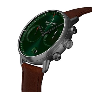노드그린 스칸디나비아 디자인 시계 녹색 손목시계-610768