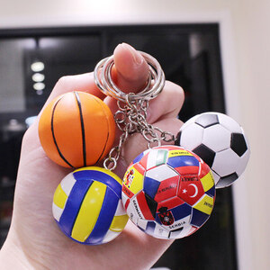 키링 열쇠고리 축구 농구 배구 홀더 장식 월드컵 기념품 선물