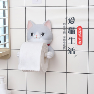 두루말이 휴지케이스 캐릭터 동물 고양이 화장실 티슈세면대 선반 무료