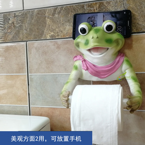 두루말이 휴지케이스 개구리 펀칭방지 티슈걸이 화장실 벽걸이
