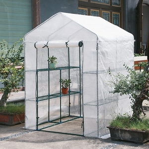 미니 비닐하우스 꽃난방 가정용온실 작은식물 방한커버 보온 겨울 야외