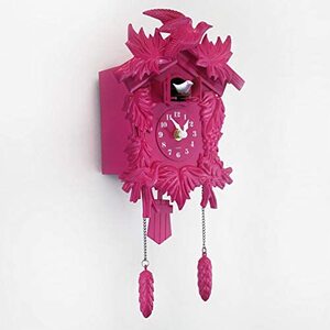 모던 벽시계 독일 WALPLUS 뻐꾸기 벽시계 홈 장식 DIY 사무실 장식 선물 핑크