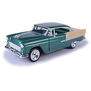 자동차 모형 미국 1955 Chevy Bel Air, Green Motormax 73229 1/24 스케일 모델 -623291