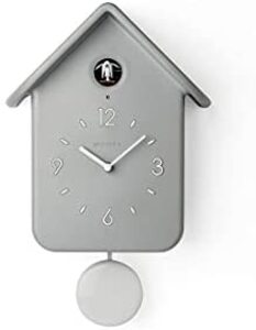 모던 벽시계 독일 Guzzini 진자가 있는 뻐꾸기 시계 라이트 그레이 248x12xh39cm