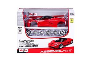 자동차 모형 미국 마이스토 1:24 스케일 조립 라인 La Ferari 빨간색-623356