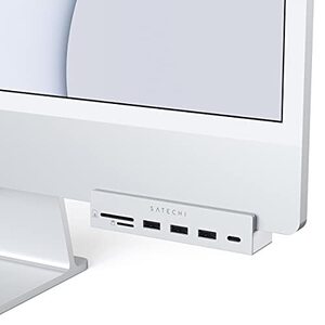 사테치 USB-C 클램프 허브 – USB-C 데이터 포트, USB-A 3.0 데이터 미국 멀티포트-622583