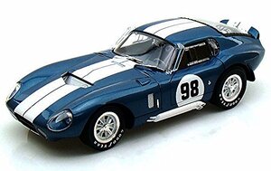 자동차 모형 미국 1965 셸비 코브라 데이토나 쿠페 #98, 블루 위드 화이트 스트라이프 SC130 1/18 스케일 모델 -623467