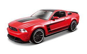 자동차 모형 미국 마이스토 1:24 스케일 조립 라인 2012 Ford Mustang Boss 302 색상은 약간 다를 수 있음-623320