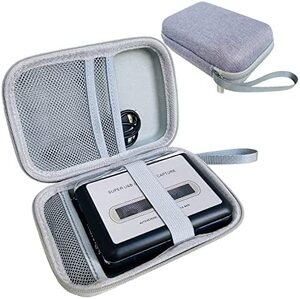 레트로 빈티지 미국 플레이어 리쇼 카세트 휴대용 테이프 용 하드 캐리어, 테이프 카세트 액세서리용 여행용 보관함-628037