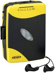 레트로 빈티지 미국 플레이어 AM,FM 라디오 스포츠 이어폰이 있는 젠슨 휴대용 스테레오 카세트-627961