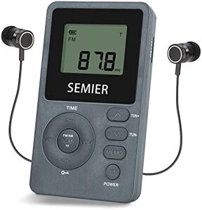 레트로 빈티지 미국 플레이어 개인 AM,FM 포켓 라디오 휴대용, 디지털 튜닝 LCD 디스플레이-628010