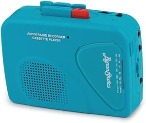 레트로 빈티지 미국 플레이어 Byron Statics 휴대용 카세트 레코더 FM,AM 라디오 워크맨 2AA 배터리 또는 USB 전원 공급 헤드폰-627959