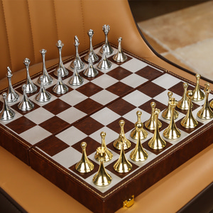 체스 휴대용 마그네틱 접이식  케이스 수납 세트 학생 금속 고급 chess