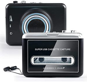 레트로 빈티지 미국 플레이어 업데이트된 외부 스피커 포함 워크맨 카세트 – 카세트 테이프 - MP3 변환기-627995